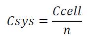 Cceli Csys = n