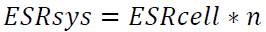 ESRsys = ESRce11 * n